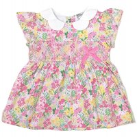 D32743: Baby Girls Smocked, Lined Dress  (1-2 Years)